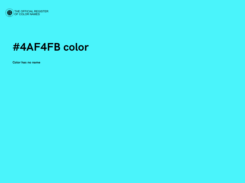 #4AF4FB color image