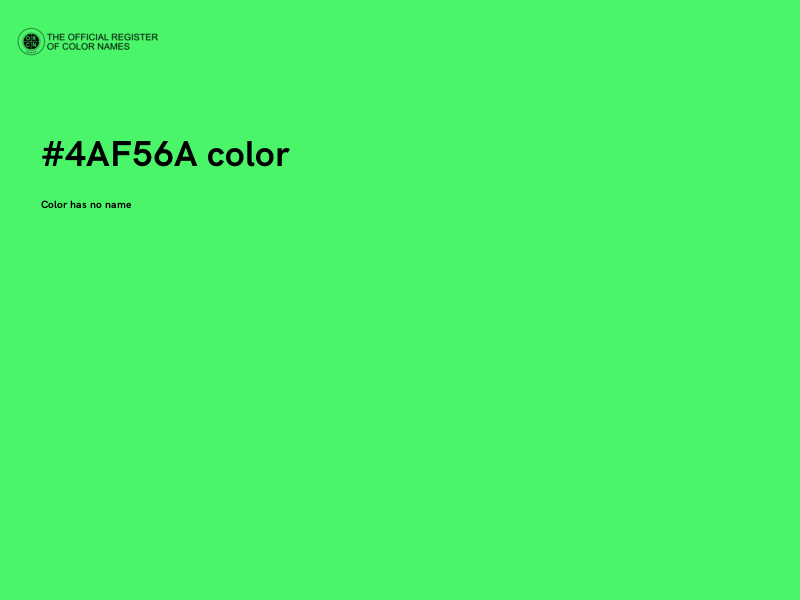 #4AF56A color image