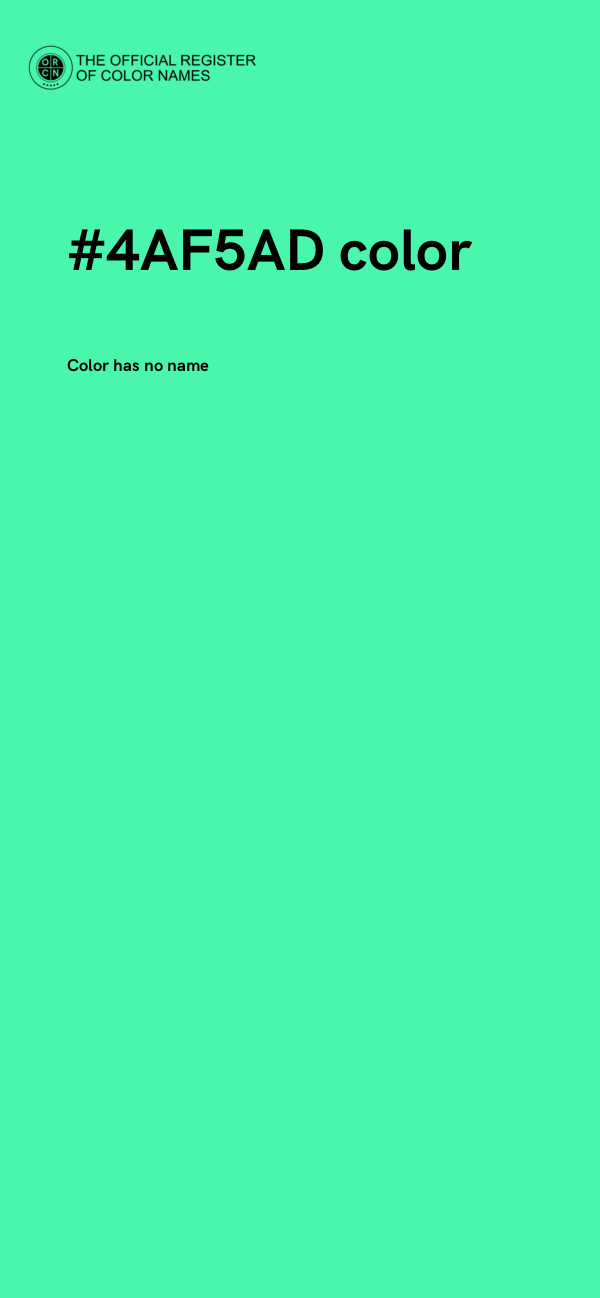 #4AF5AD color image