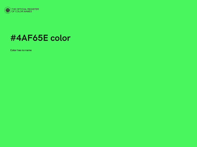 #4AF65E color image