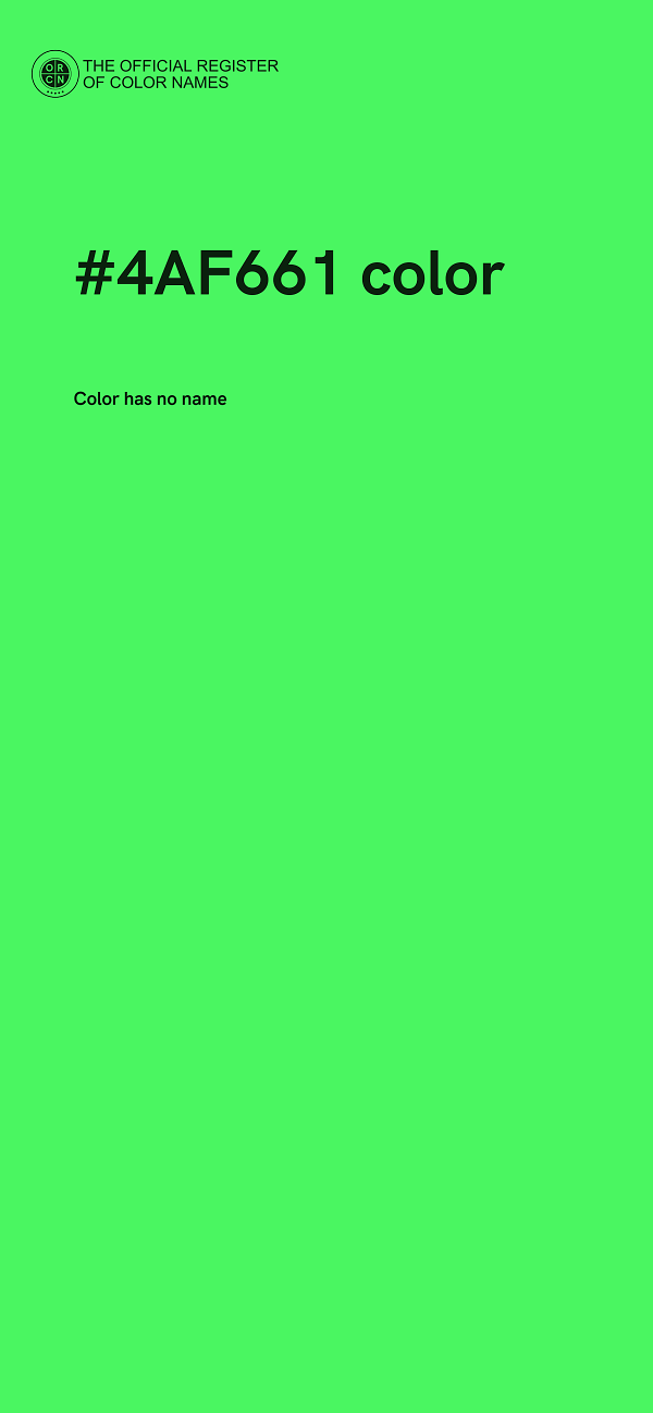 #4AF661 color image