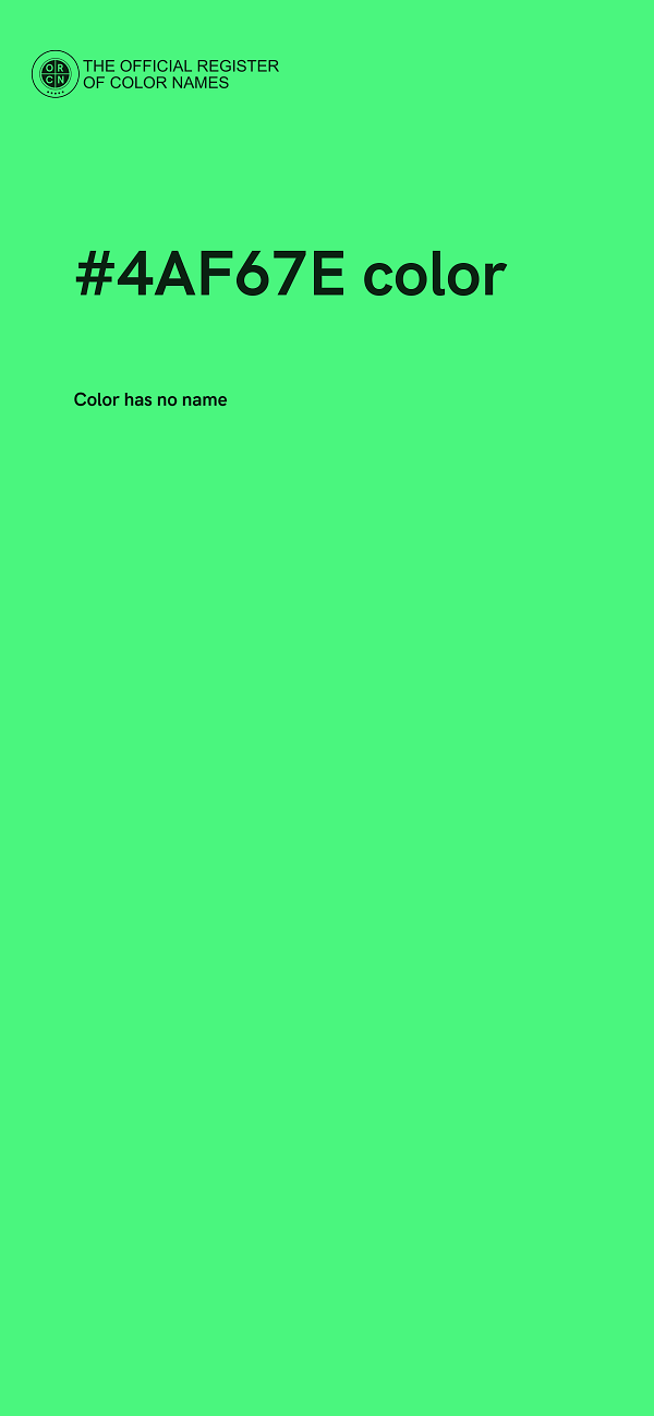 #4AF67E color image