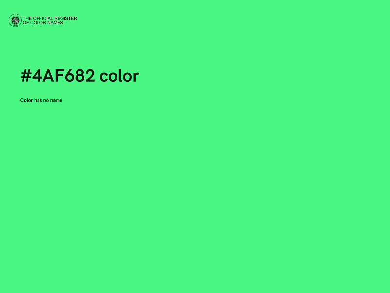 #4AF682 color image