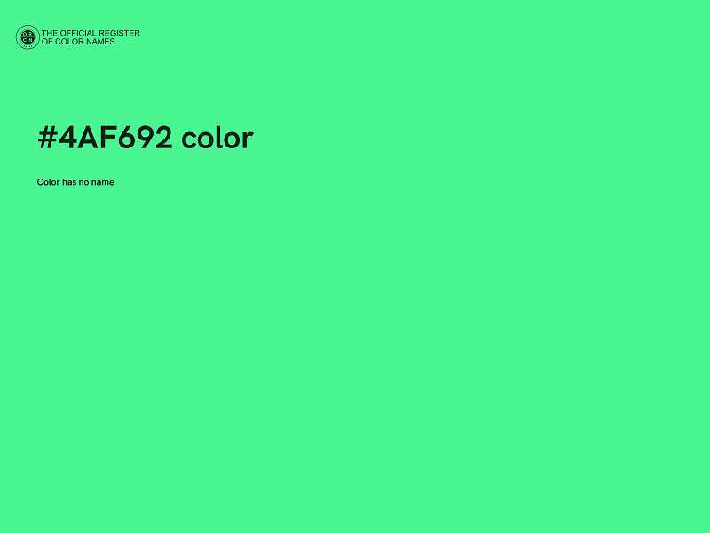 #4AF692 color image