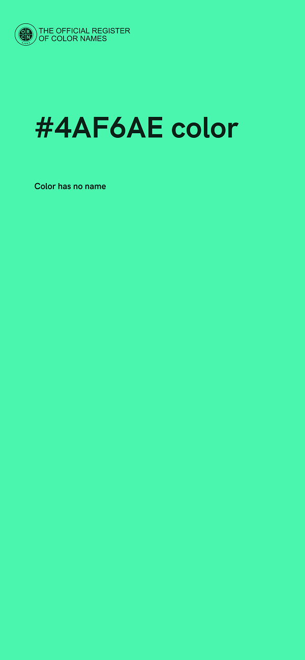 #4AF6AE color image