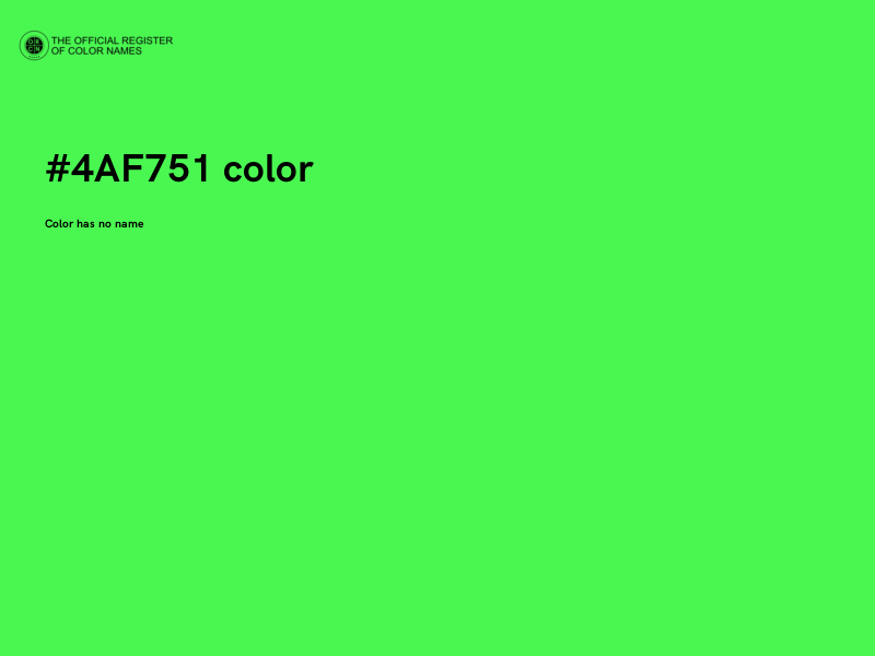 #4AF751 color image