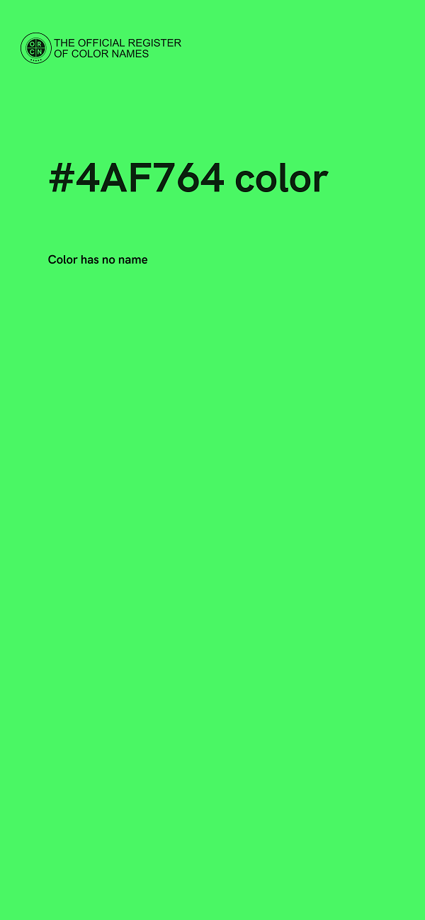 #4AF764 color image