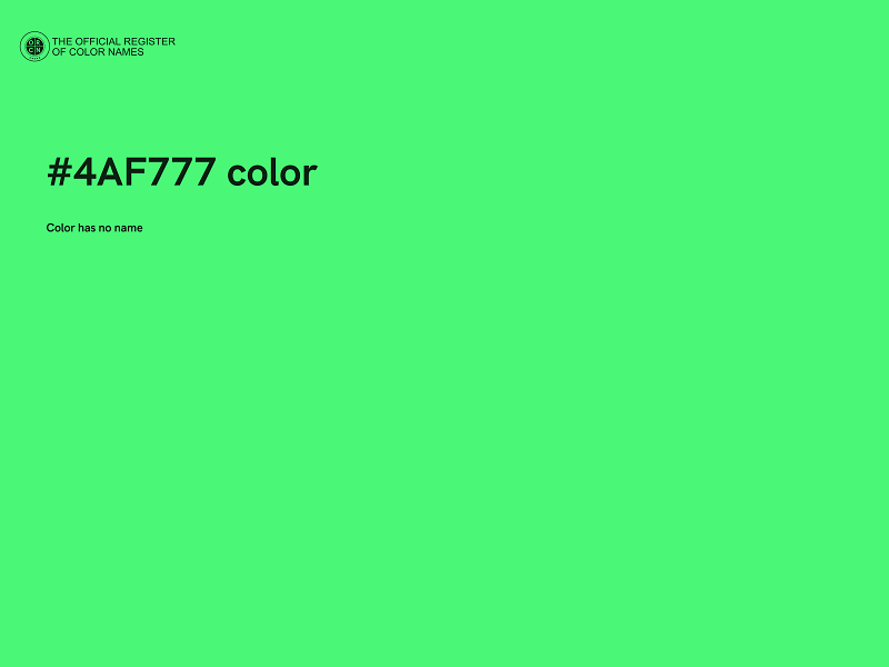 #4AF777 color image