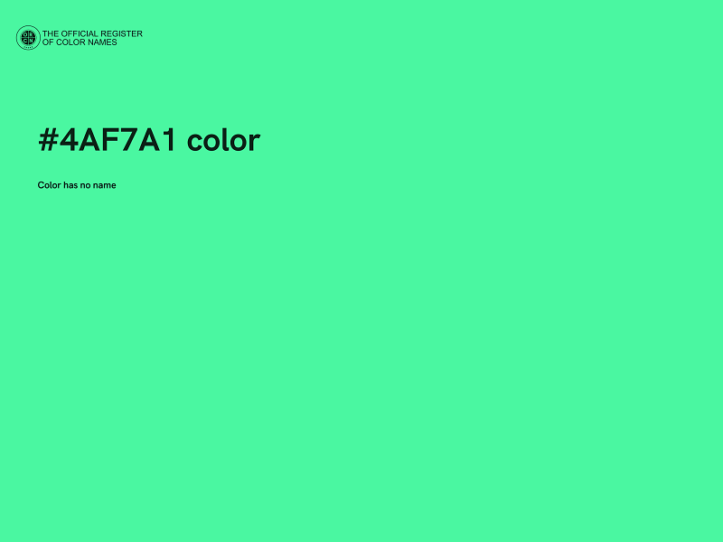 #4AF7A1 color image