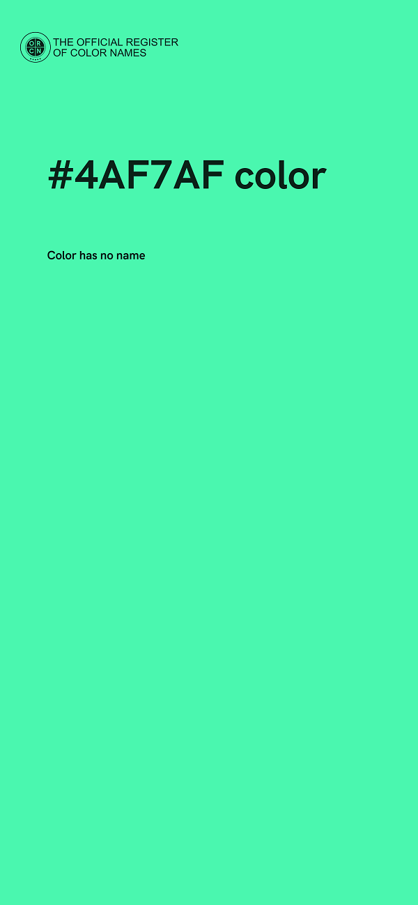 #4AF7AF color image