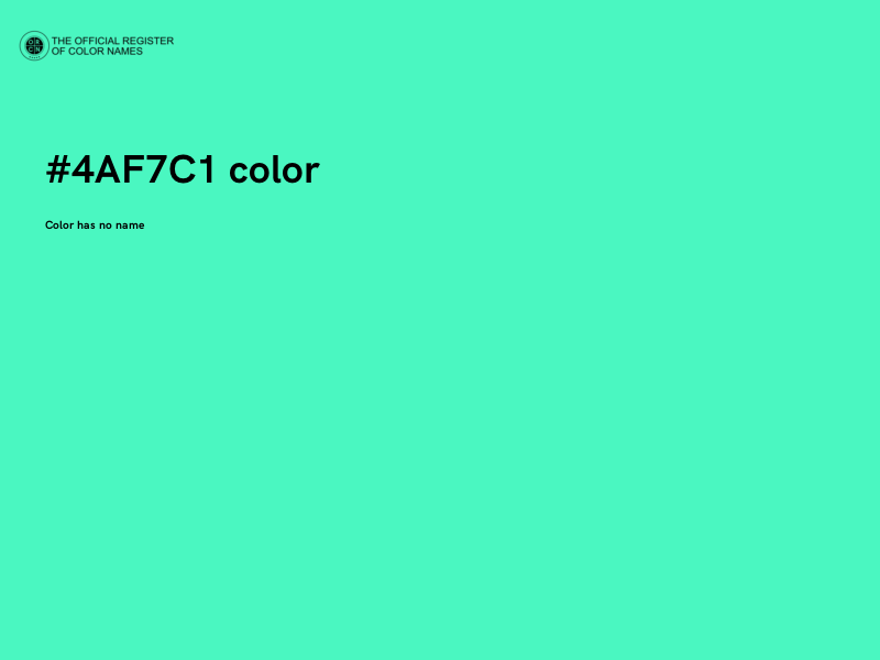 #4AF7C1 color image