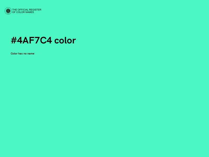 #4AF7C4 color image