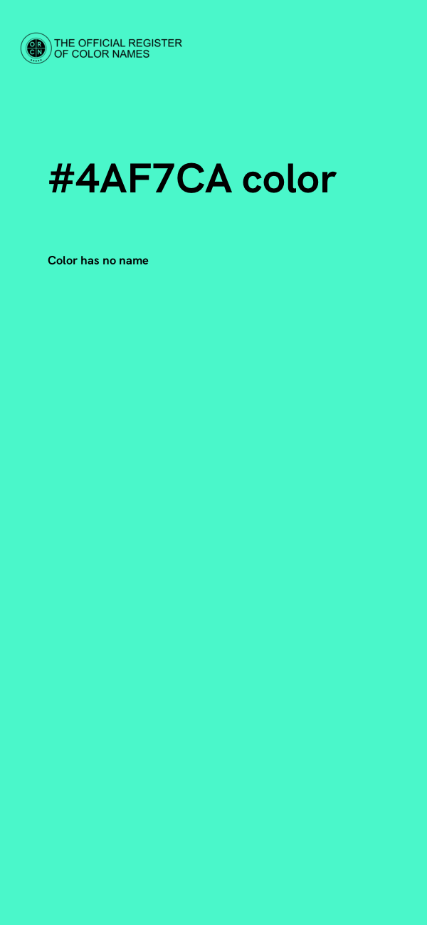 #4AF7CA color image