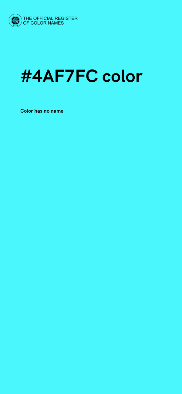 #4AF7FC color image