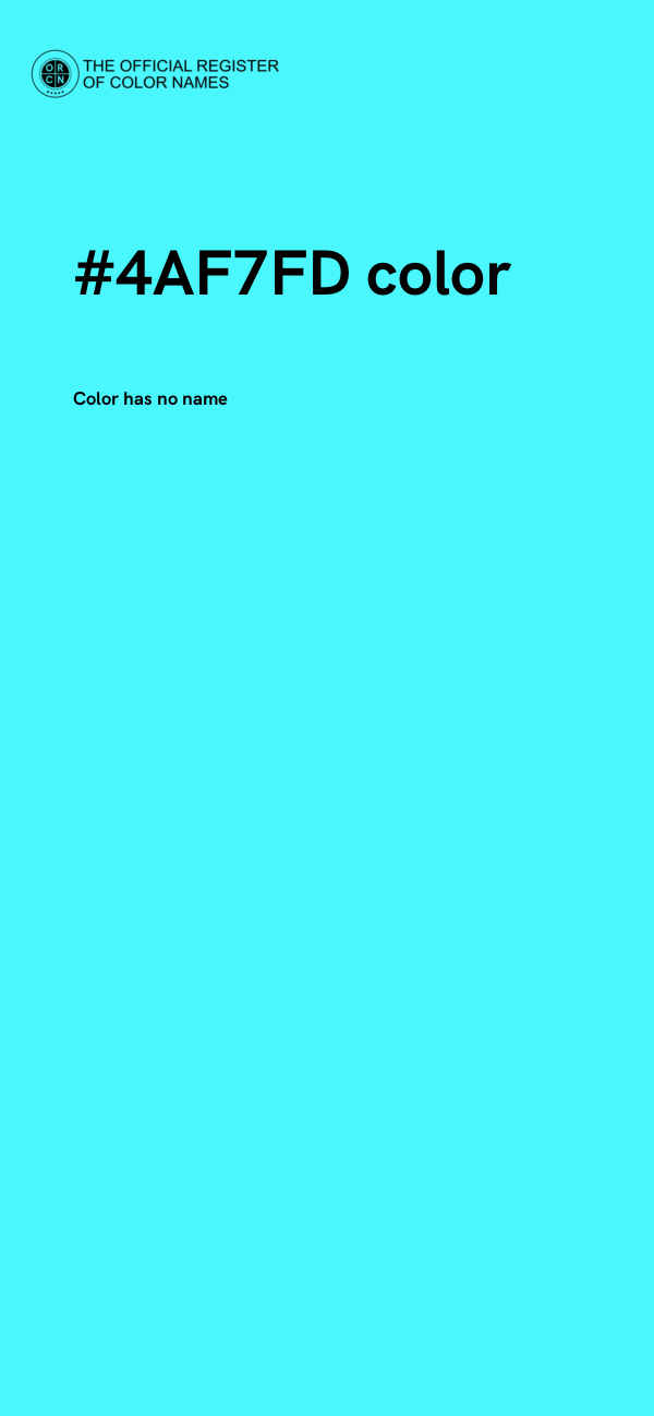 #4AF7FD color image