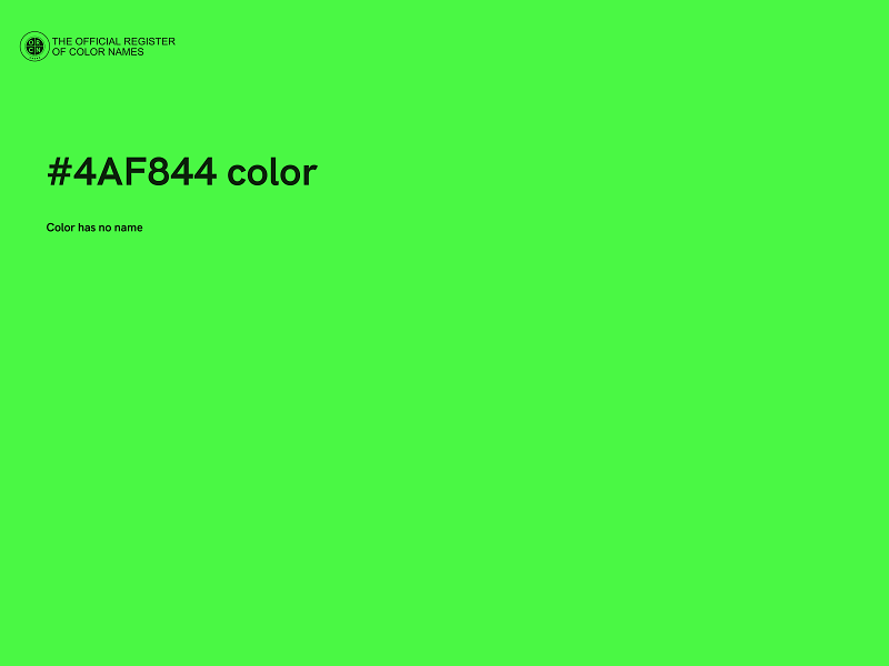 #4AF844 color image