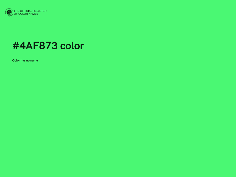 #4AF873 color image