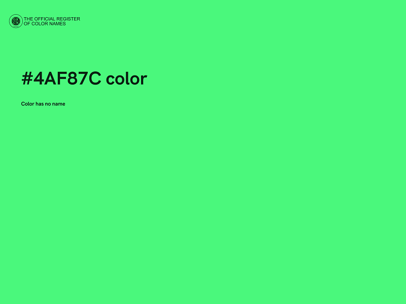 #4AF87C color image