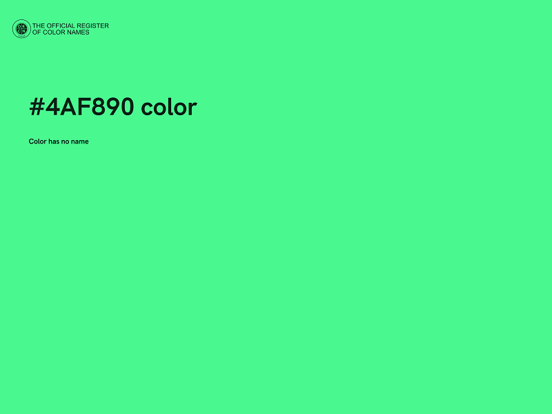 #4AF890 color image