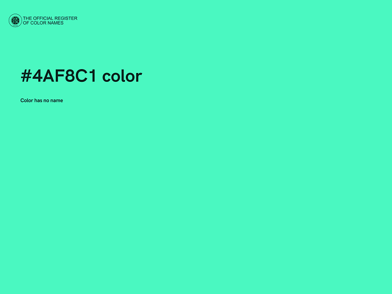 #4AF8C1 color image