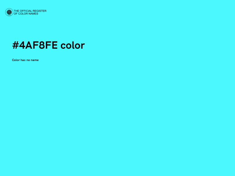 #4AF8FE color image