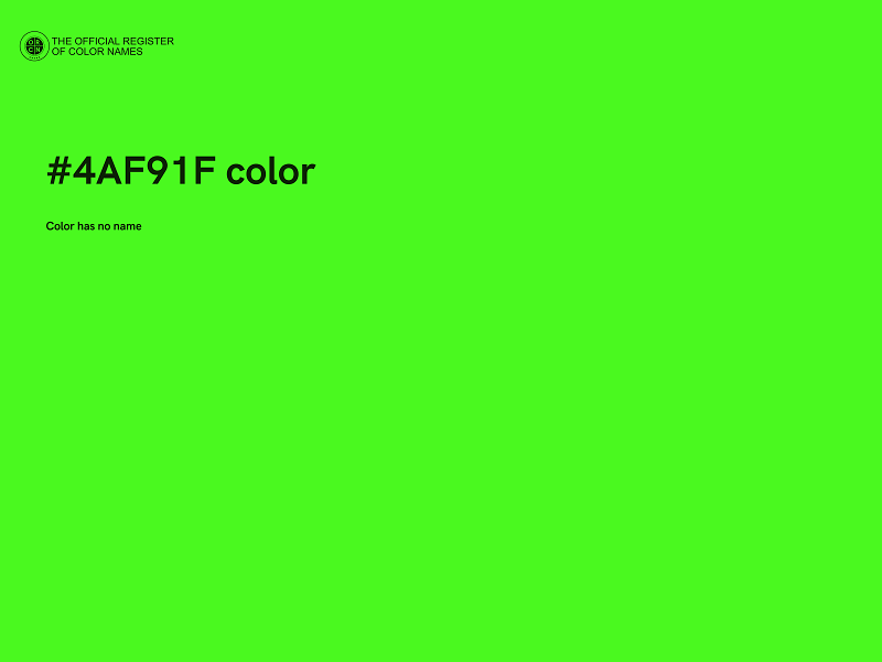 #4AF91F color image