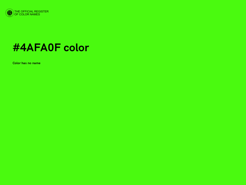 #4AFA0F color image