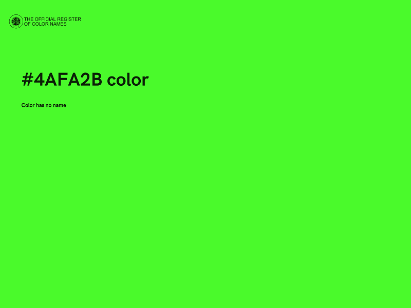 #4AFA2B color image