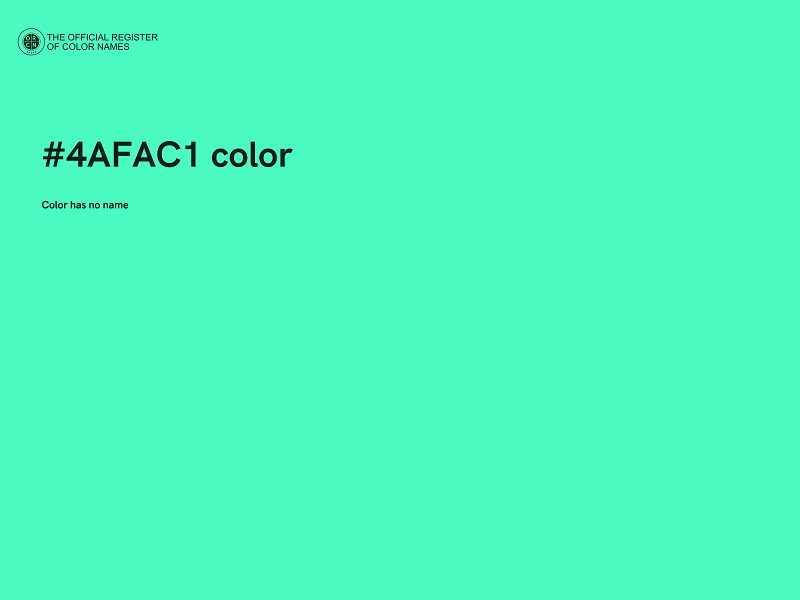 #4AFAC1 color image