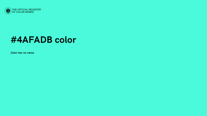 #4AFADB color image