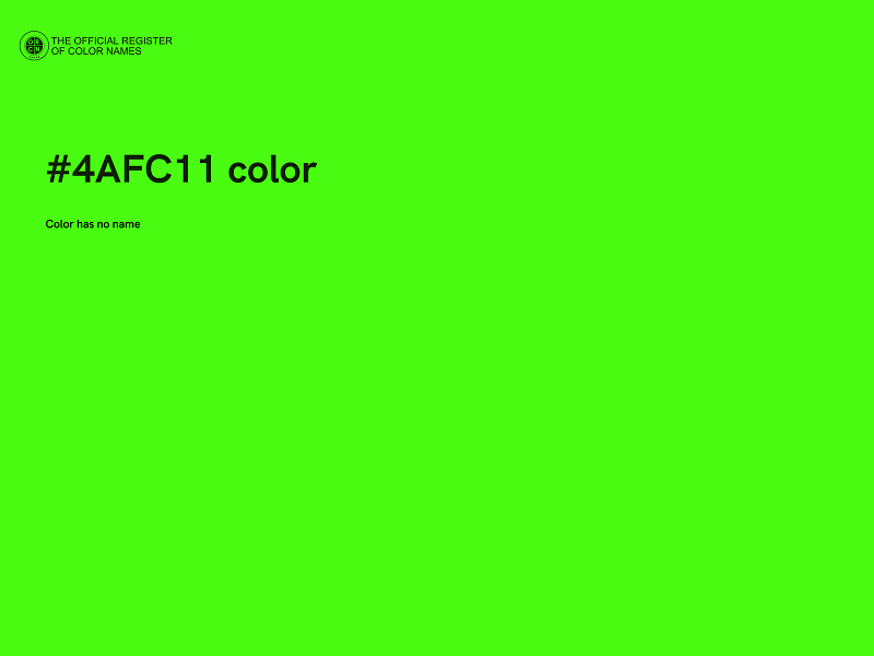#4AFC11 color image