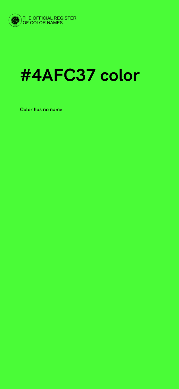 #4AFC37 color image