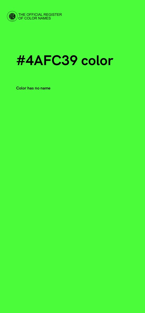 #4AFC39 color image