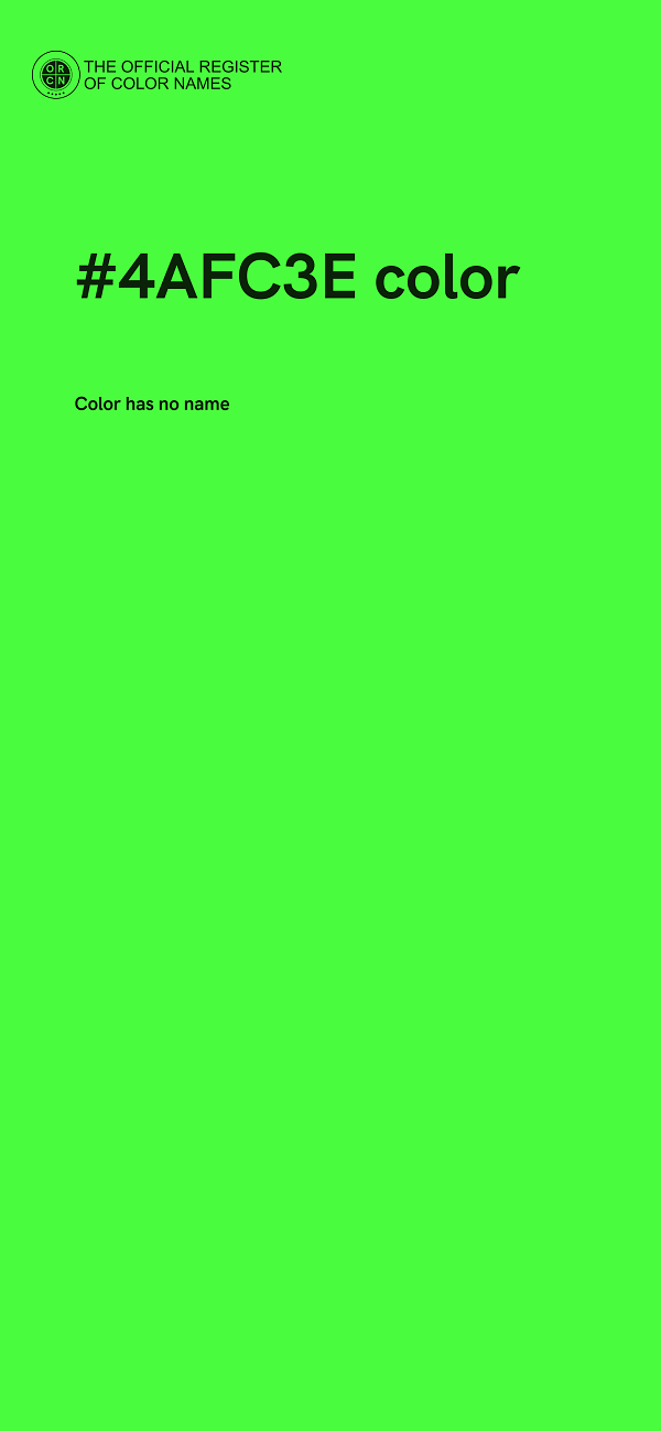 #4AFC3E color image