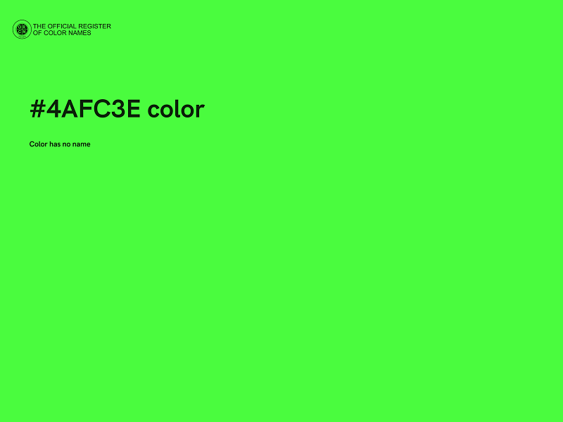 #4AFC3E color image
