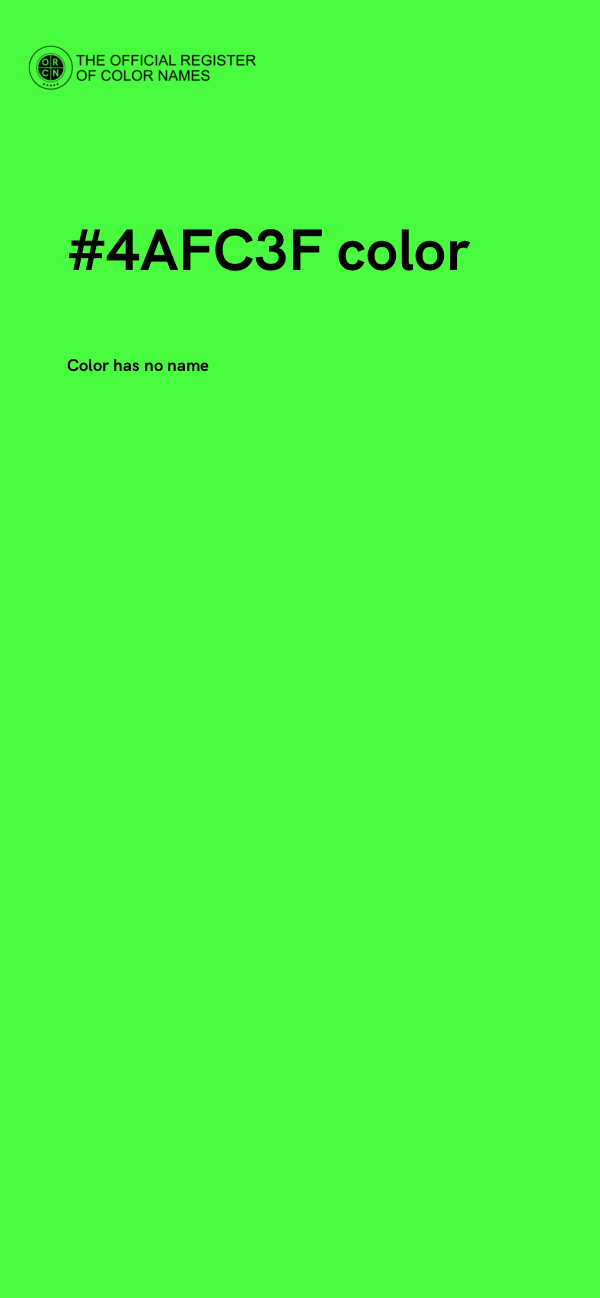 #4AFC3F color image