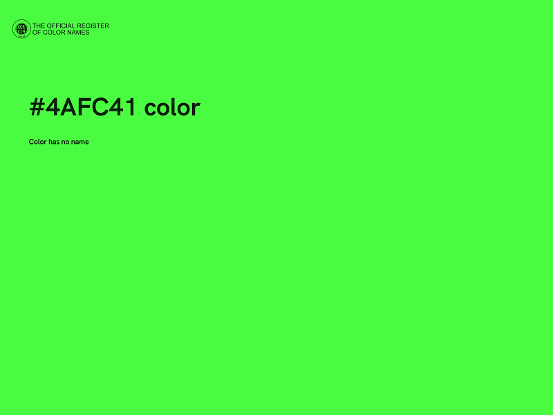 #4AFC41 color image