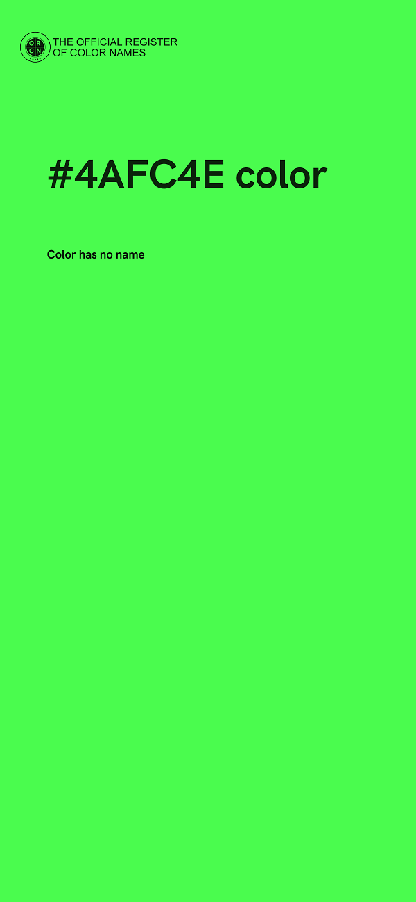 #4AFC4E color image