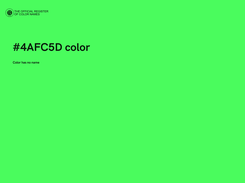 #4AFC5D color image