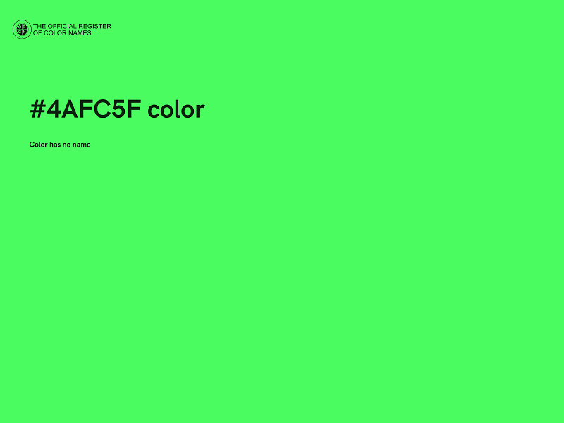 #4AFC5F color image