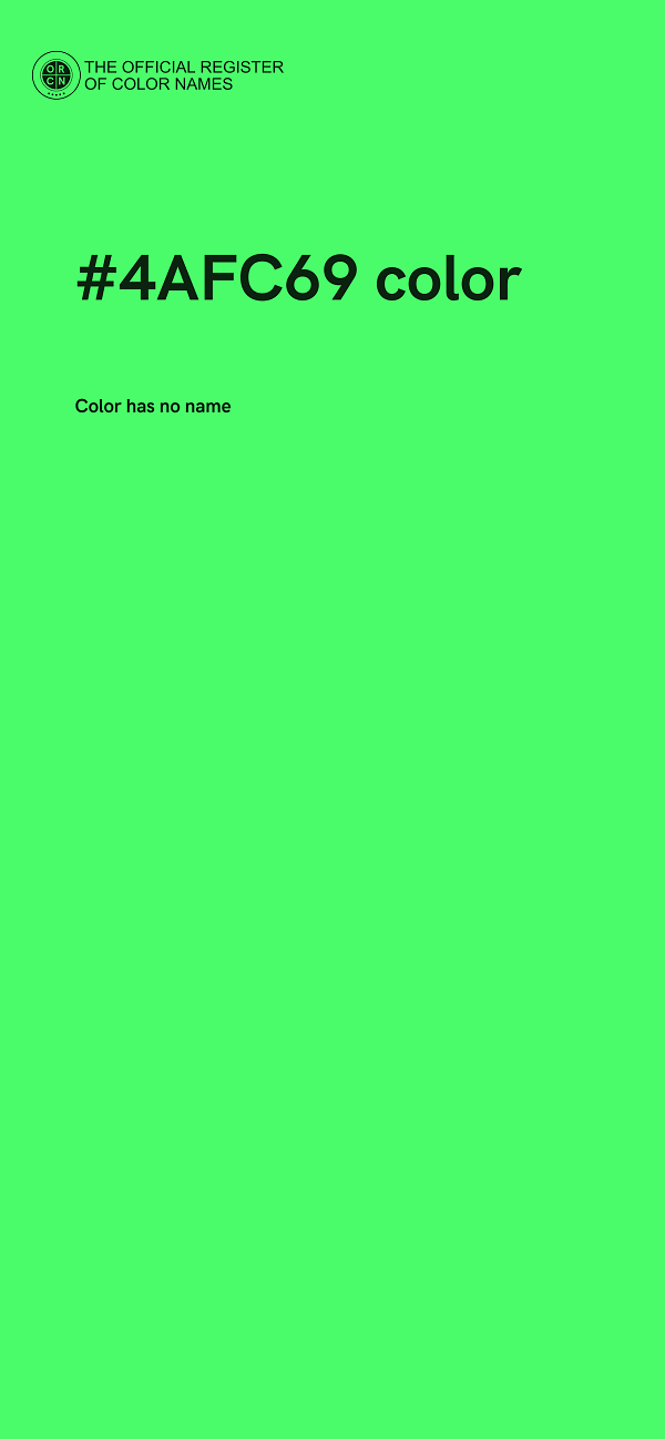 #4AFC69 color image