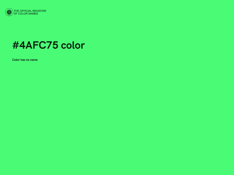 #4AFC75 color image