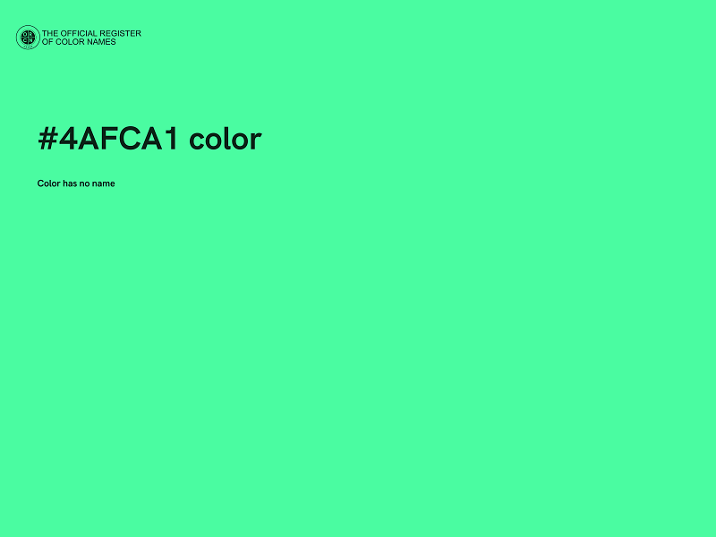 #4AFCA1 color image