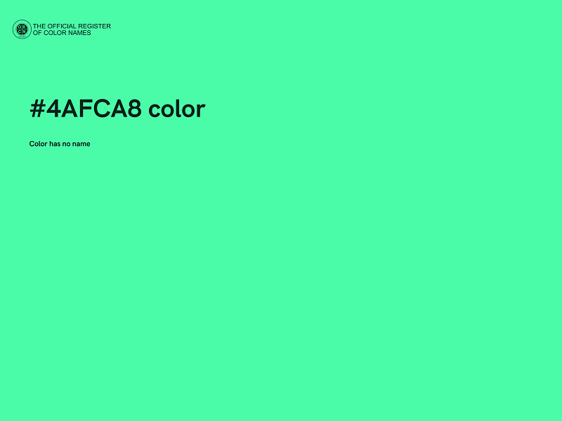 #4AFCA8 color image