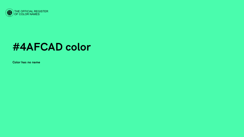 #4AFCAD color image