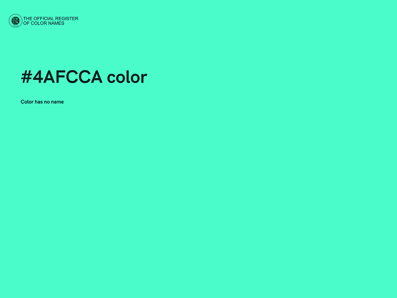 #4AFCCA color image