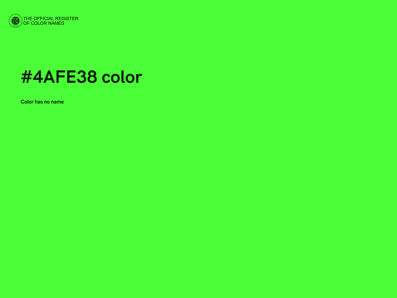 #4AFE38 color image