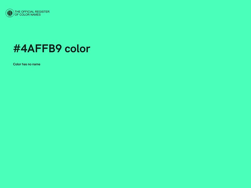 #4AFFB9 color image