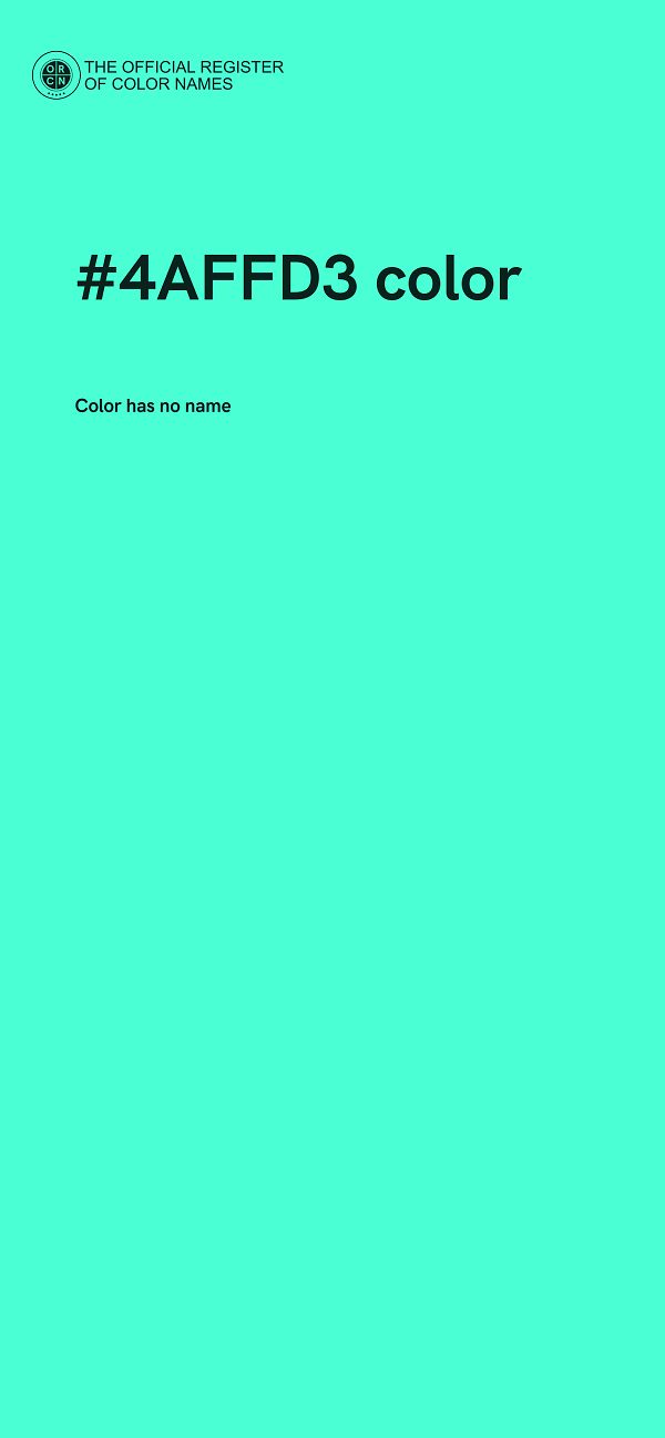 #4AFFD3 color image
