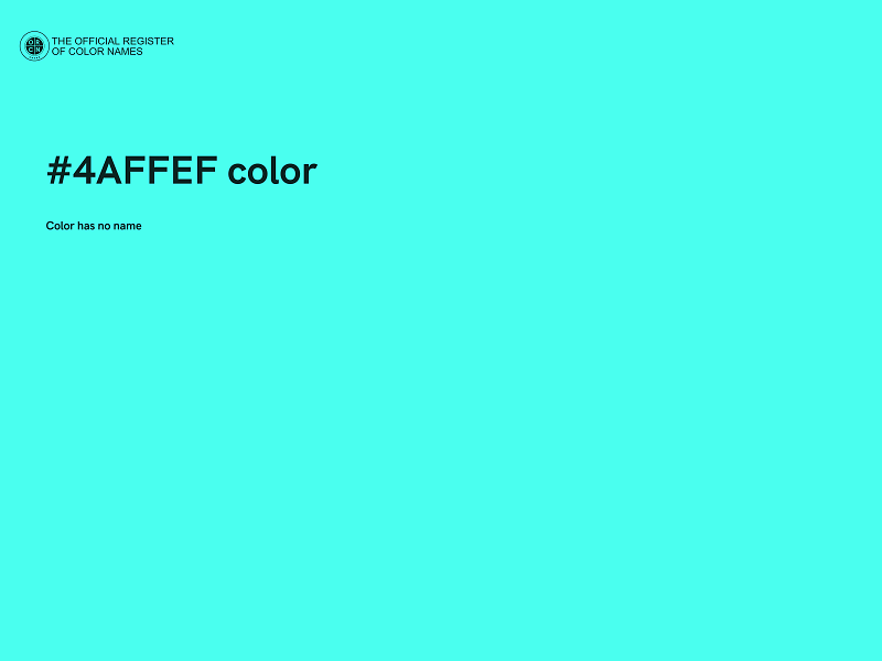 #4AFFEF color image